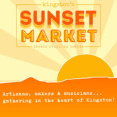 kingston sunset market poster 2025 artisans makers and musicians kingston 2025 brigid trading company vendors